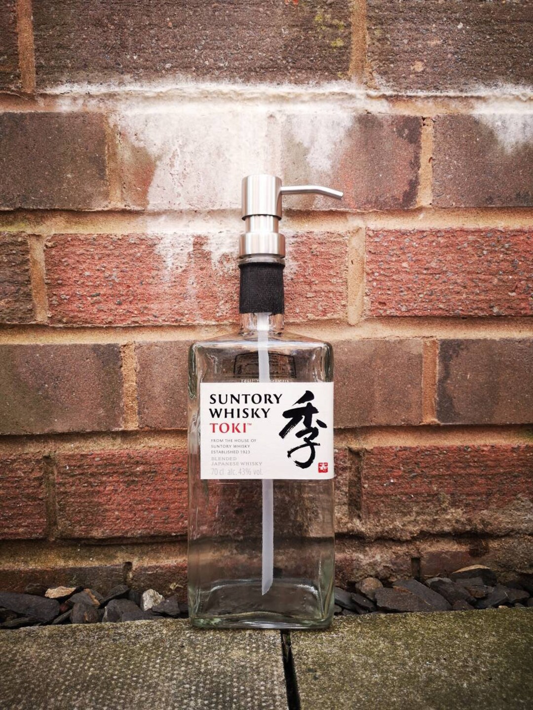 Suntory Whisky Soap Dispenser With Water Resistant Label and Stainless