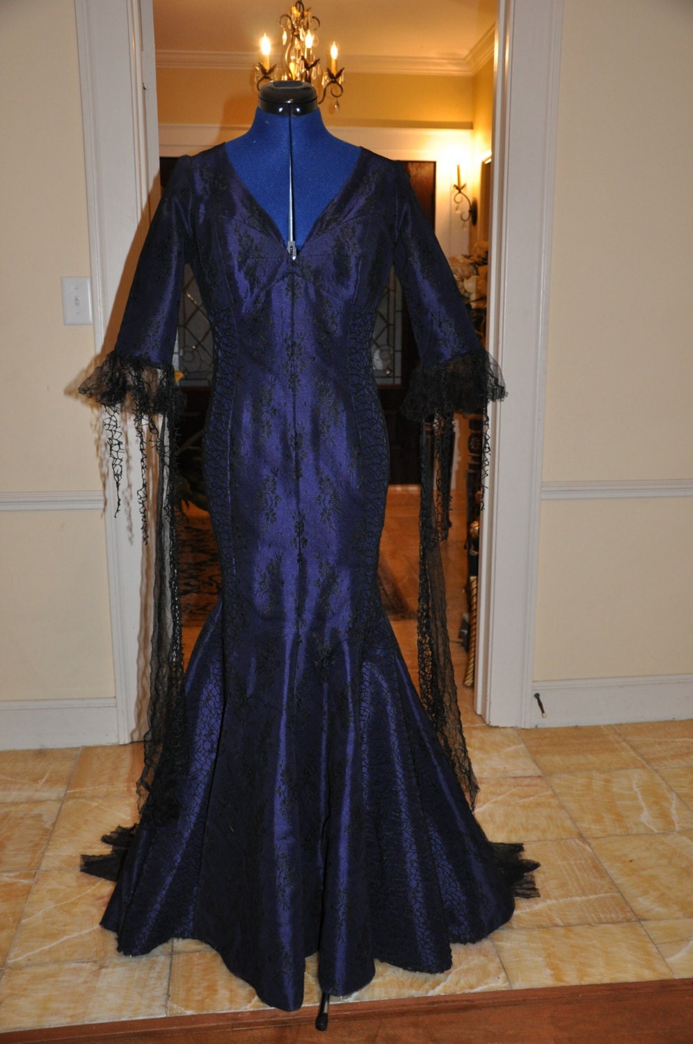 Morticia Addams Costume Dress Addams Family - Etsy