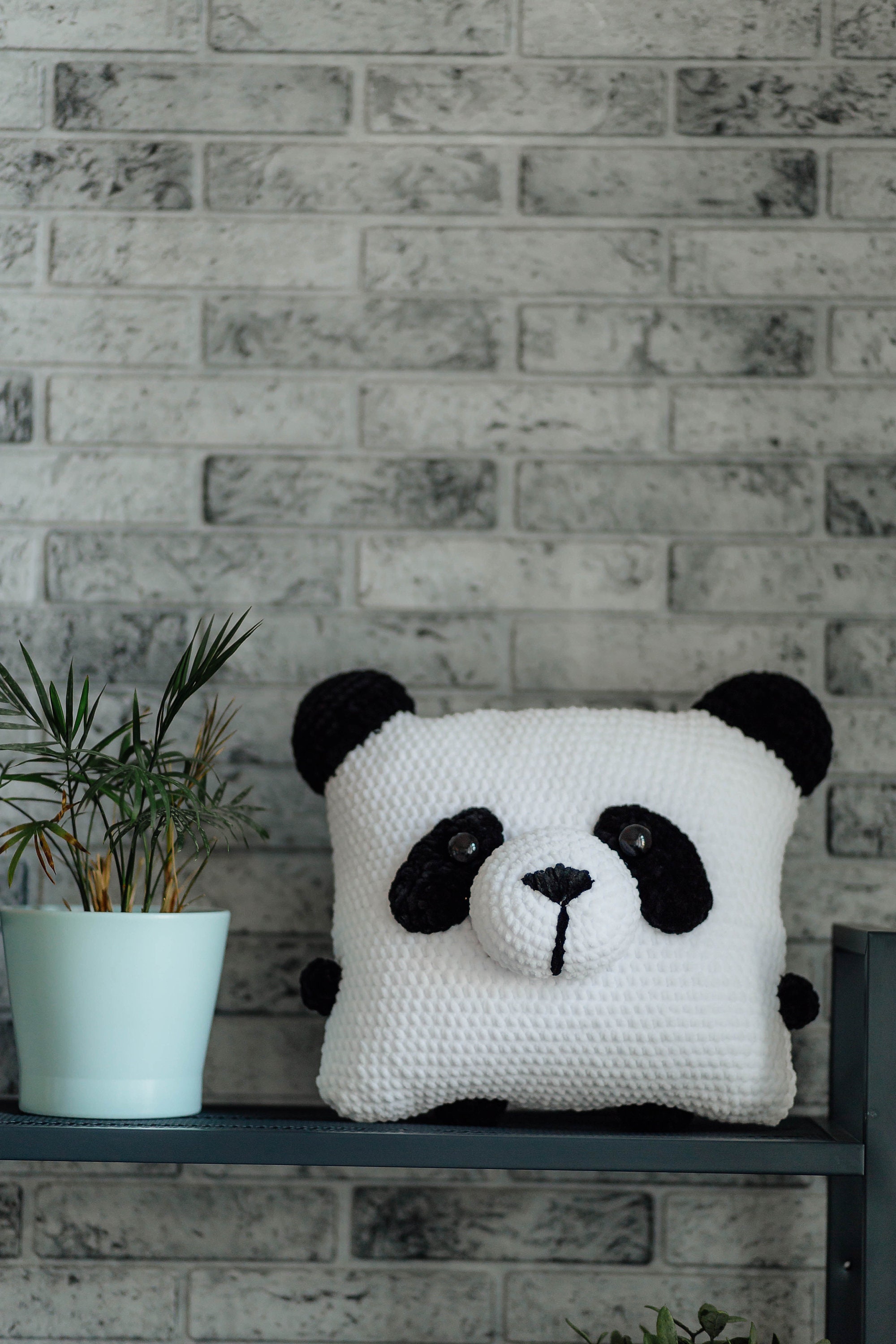 Crochet pattern panda/ Amigurumi panda/ Crochet pillow/ Etsy