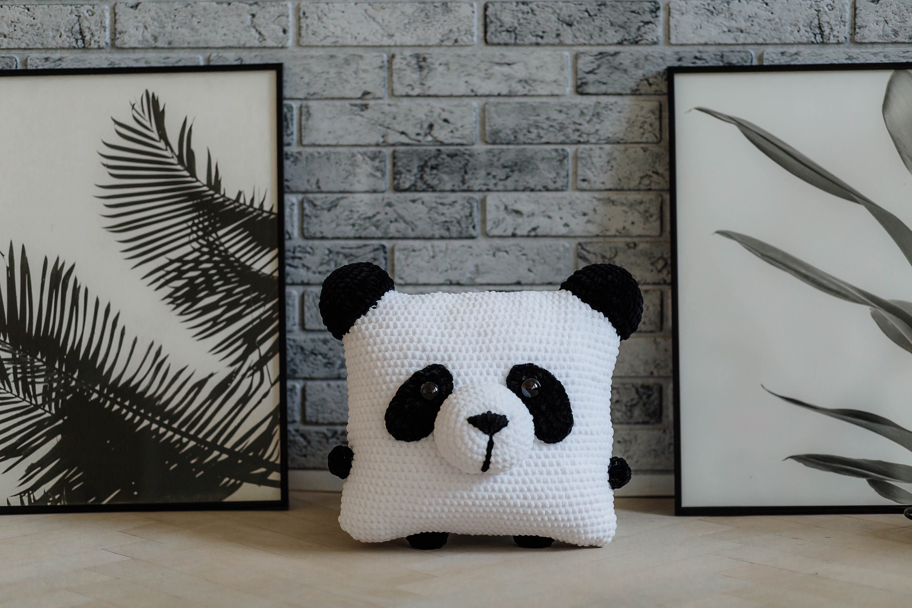 Crochet pattern panda/ Amigurumi panda/ Crochet pillow/ Etsy