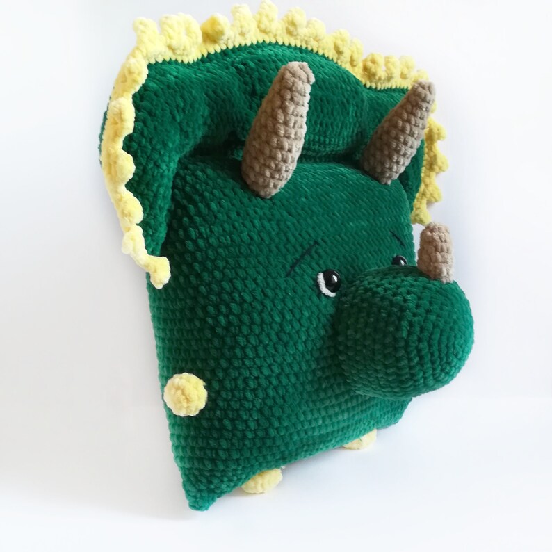 Crochet pattern dinosaur amigurumi dinosaur crochet pillow Etsy