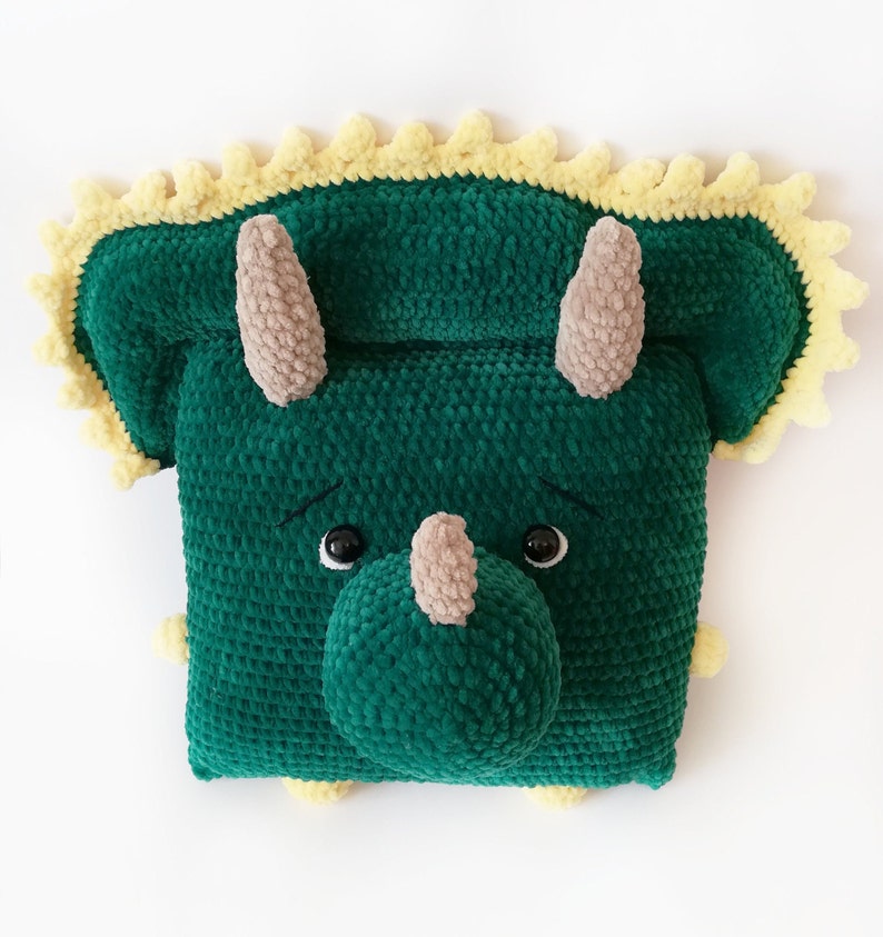 Crochet pattern dinosaur amigurumi dinosaur crochet pillow Etsy