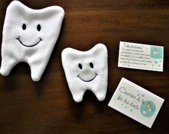 fée des dents, pochette dent, ensemble fée des dents, message fée des dents