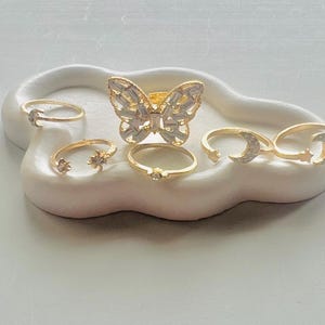 Y2K stackable rings, stackable ring, trendy ring, summer ring, adjustable rings, ring set,