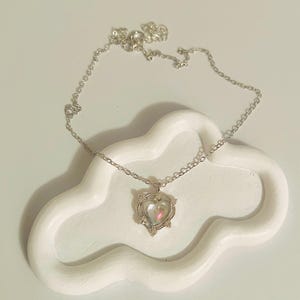 Heart necklace, trendy necklace, dainty necklace, simple necklace, girly necklace, y2k necklace, y2k jewelry,