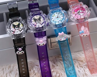 Sanrio watch, Kawaii watch, children’s watch, cute watch, light up watch