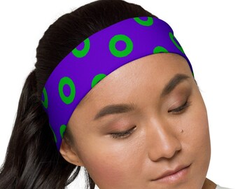 Headband - Fishman Donut - Mexico - Red Donut Headband- Fishman Sweatband- Phᴉsh Womens - Phᴉsh Women - Riviera Maya