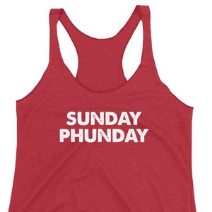 Phan Sunday Phunday Women's Racerback Tank - Phish  Womens- Phish  Tee - Phish  T-Shirt - Phish  Red Circle Donut - Phish  Lot Merch