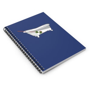 Bathtub Gin Spiral Notebook - Ruled Line - Phish Inspired - Funny Cocktail - Shark Head - Phish - Sit and Sip Sunday