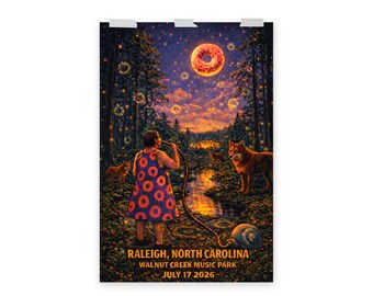 Phan Poster Raleigh North Carolina Walnut Creek Music Park 2026