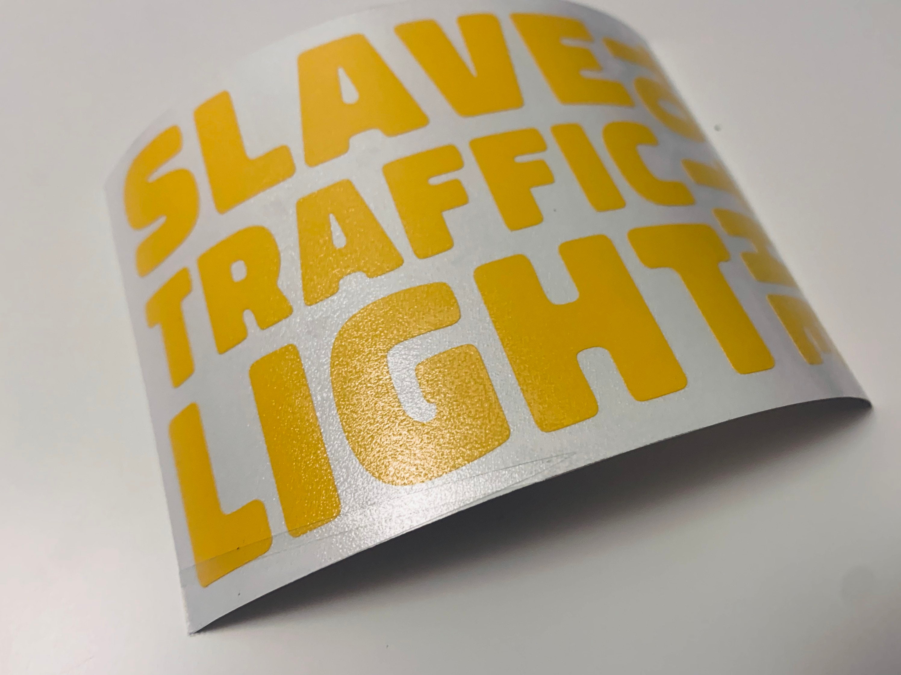 Slave to the Traffic Light Vinyl Decal Stickerphish Etsy
