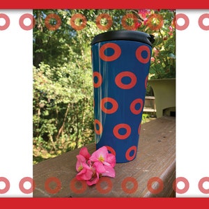 Phish Fishman Donut Tumbler 15oz, Phish Fishman Donut Mug, Phish Fishman Donut Pattern Coffee Mug, Phish Fishman Donut Yetti, Phish Donu