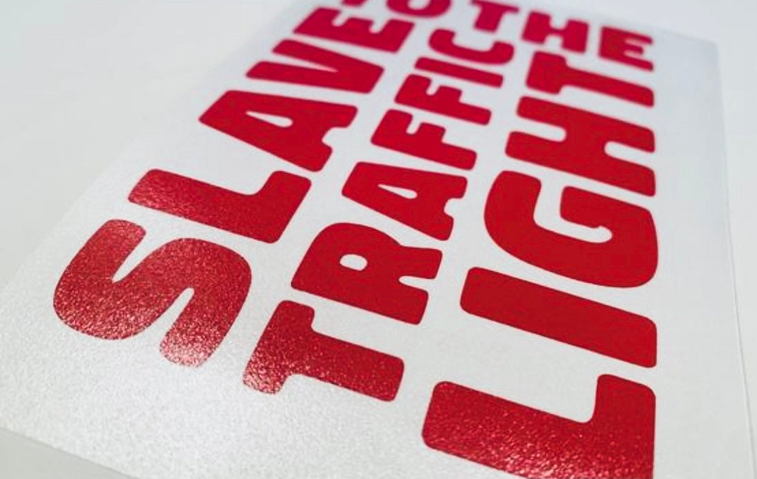 Slave to the Traffic Light Vinyl Decal Stickerphish Etsy