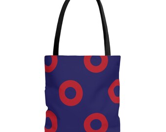 Phish Red Circle Donut Tote Bag - Red Circle Donut Bag- Red Circle Donut Tee - Red Circle Donut Tote - Red Circle Donut - Red Lot Merch