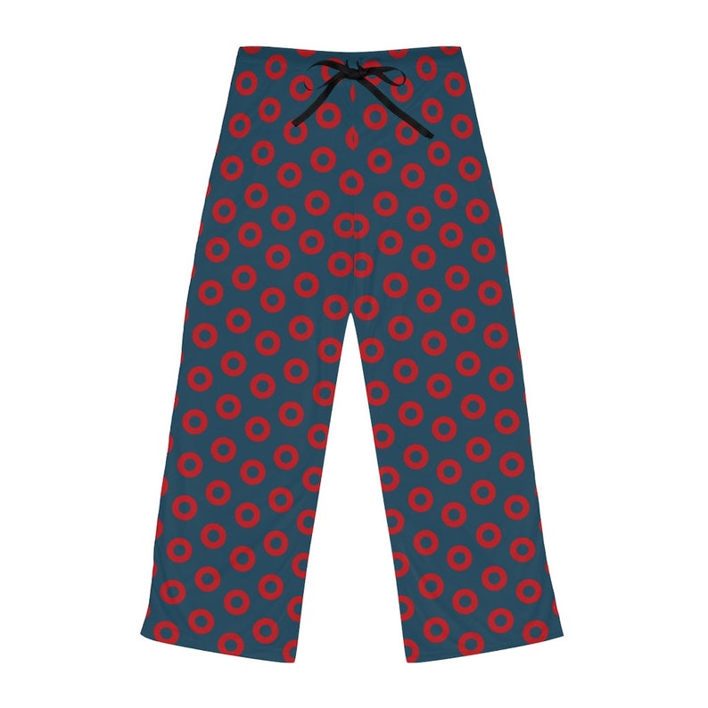 Phish Fishman Donut, Womens PJ Pants, Donut Pattern, Red Circle Donut, Donut Pajama, Fishman Jammy Pants, Phish Women, Fishman, YEM image 3