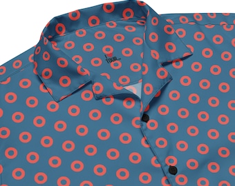 phish dress shirt Phish LEMSG Set 2 Fishman Donuts Unisex Button Down Phish Shirt