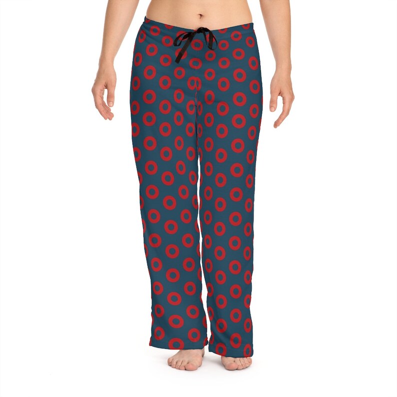 Phish Fishman Donut, Womens PJ Pants, Donut Pattern, Red Circle Donut, Donut Pajama, Fishman Jammy Pants, Phish Women, Fishman, YEM image 8