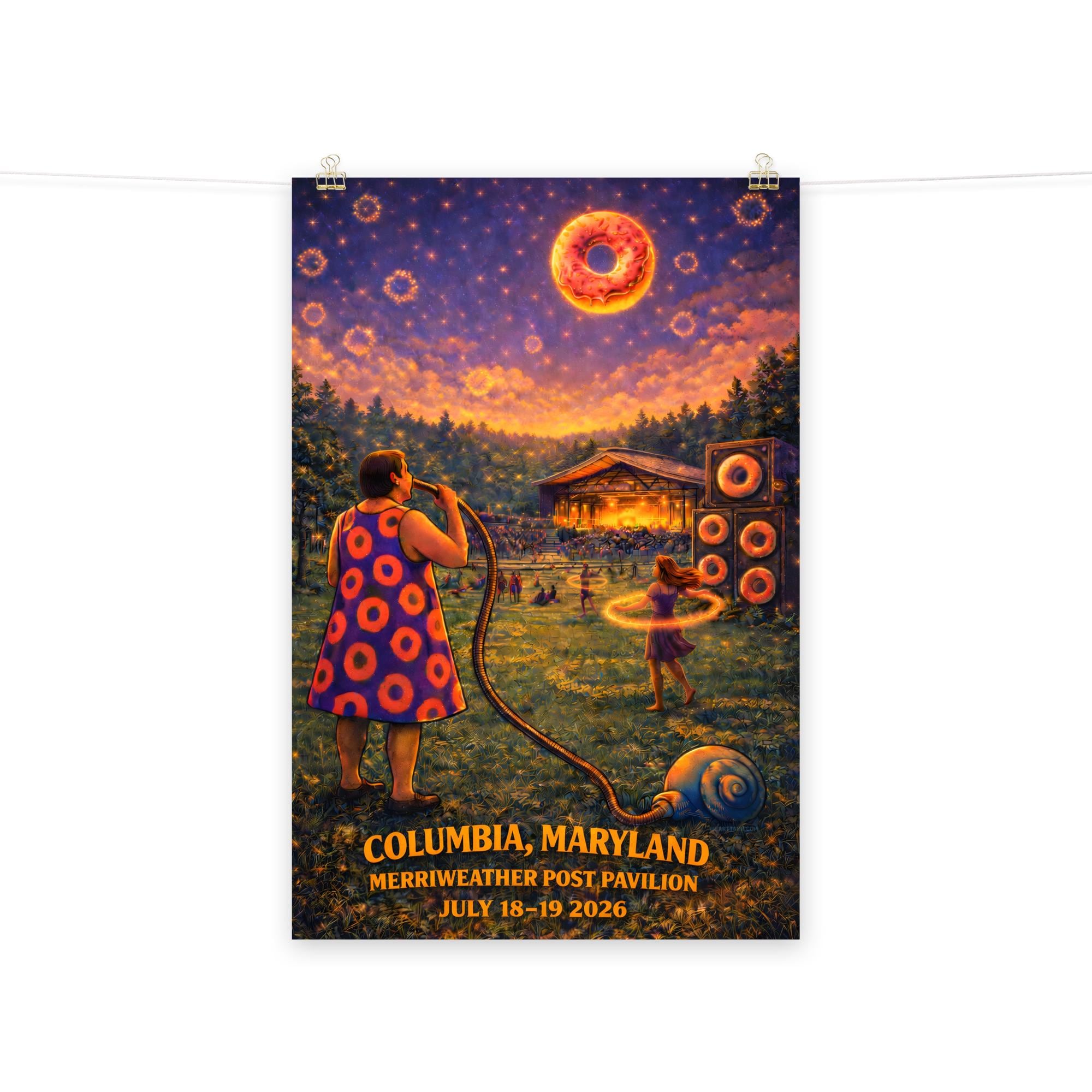 Phan Poster Columbia Maryland Merriweather Post Pavilion 2026 Lot