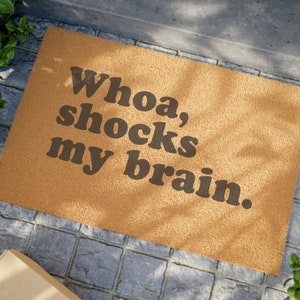 Whoa, Shocks My Brain Doormat, Phish Door Matt, MSG NYE, Fishman Donut, Donut Door Mat, Fishman Door Mat, Phish Gift, Phish Inspired