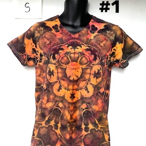 Tie Dye Womens T-Shirt SMALL, Tie Dye T Shirt, Lot Tye Dye, Lot Tie Dye -SMALL