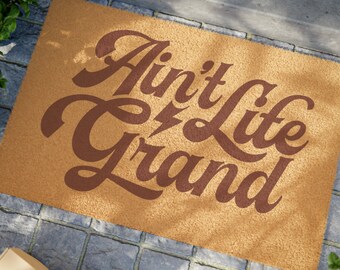WSP Aint Life Grand Door Matte, Panik Türmatte, WSP Fußmatte, Ain&#39;t Life Grand Türmatte, Panik Geschenk, Panic Home Geschenk