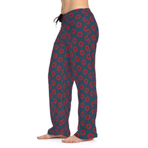 Phish Fishman Donut, Womens PJ Pants, Donut Pattern, Red Circle Donut, Donut Pajama, Fishman Jammy Pants, Phish Women, Fishman, YEM