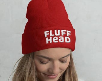 Phish Fluff Head Embroidered Cuffed Beanie - Fluff Head Hat - YEM - Red Circle Donut - PhanHead - Phish-HLDY