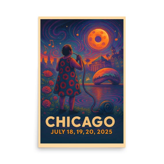 phish ポスター Phish Poster Summer Tour 2025 Chicago Lot Poster Phish Print