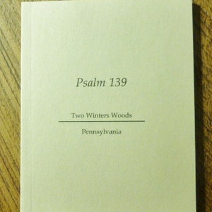 Psalm 139 pocket journal/datebook