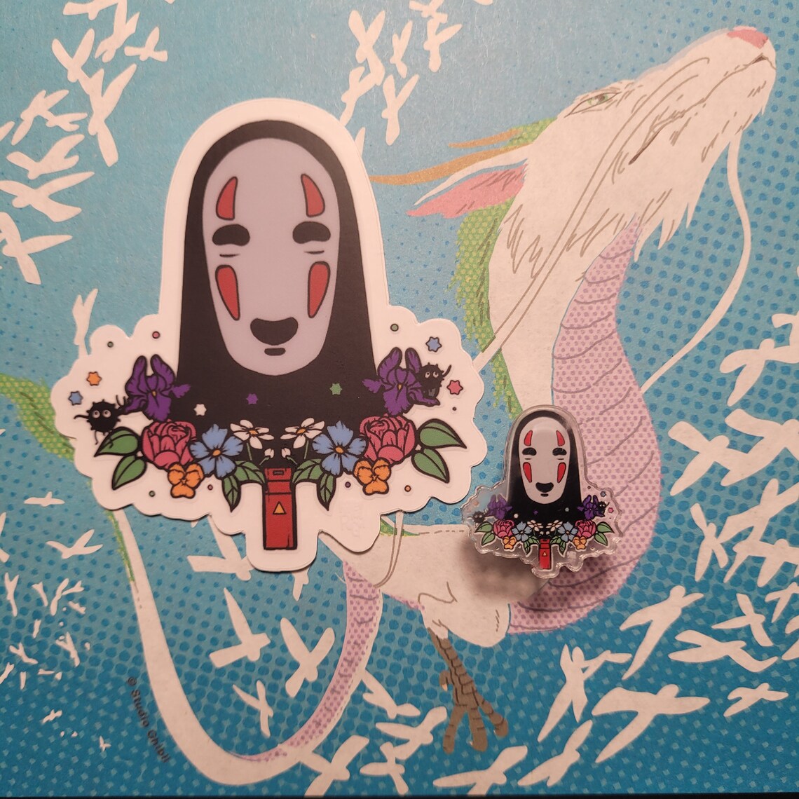 Spirited Away No Face Studio Ghibli 70mm Clear Sticker Anime Soot ...