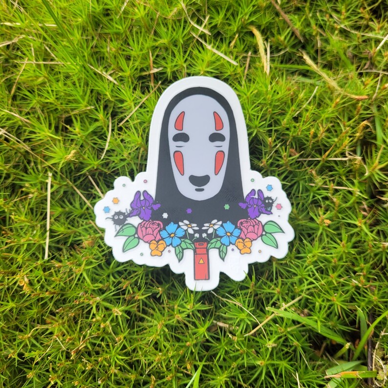 Spirited Away No Face Studio Ghibli 70mm Clear Sticker Anime Soot ...