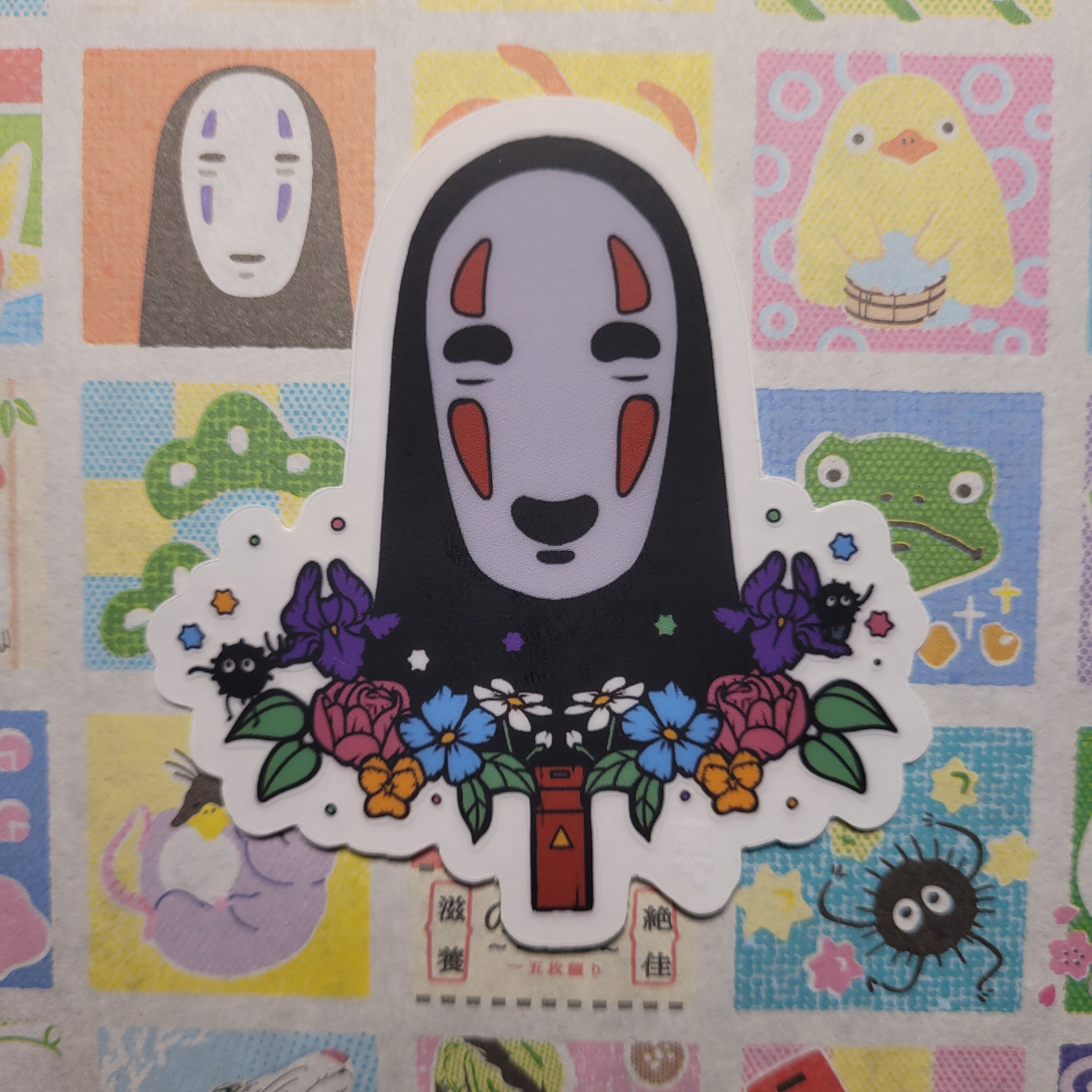 Spirited Away No Face Studio Ghibli 70mm Clear Sticker Anime Soot ...