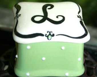 Scalloped Initial Box