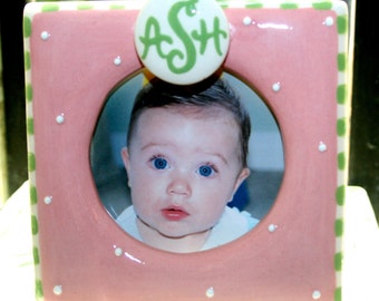 Girl's Monogrammed Frame