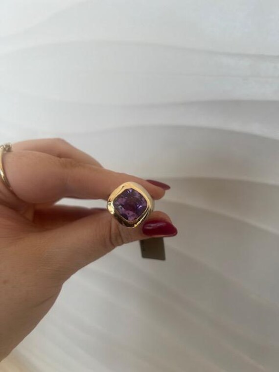 Amethyst Vintage Statement Ring - image 1