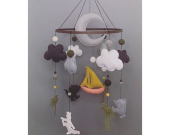 Inspired by the Wild Things Baby Mobile Nursery Decor