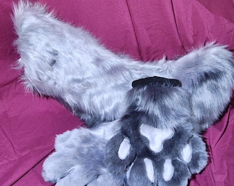 Mono Gray Paw and Tail Set