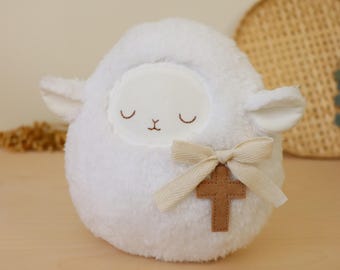 Sherpa Easter Lamb Plush: Christian Gift, Easter Basket Stuffer