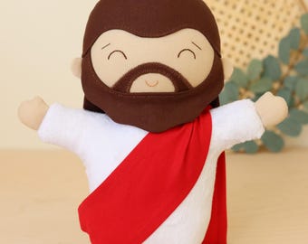 Handmade Jesus Plush Doll: Christian Easter Keepsake