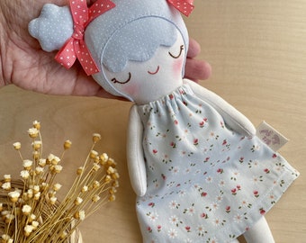 Personalized Baby Girl Doll, Handmade Heirloom Cotton Doll