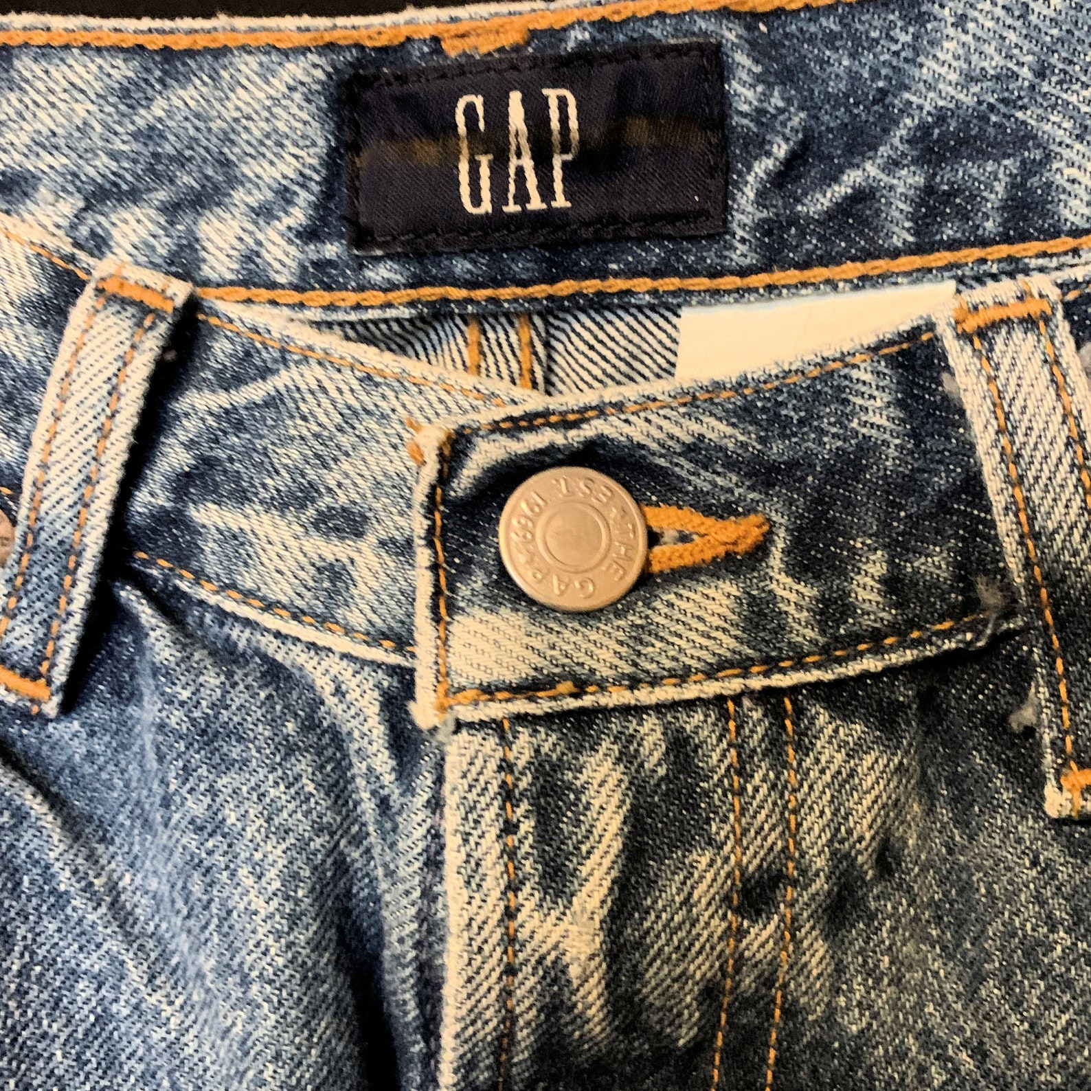 Vintage 90's GAP Jeans 10 Ankle Reverse Fit Blue Denim | Etsy