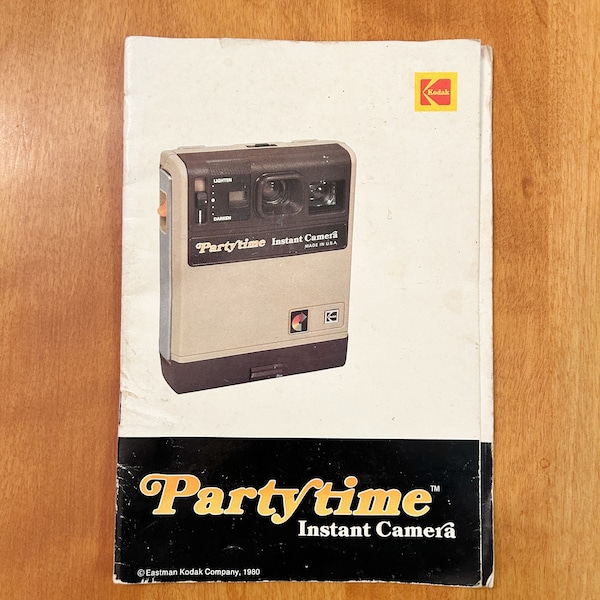 Kodak PartyTime Instant Camera Instruction MANUAL Guide Only