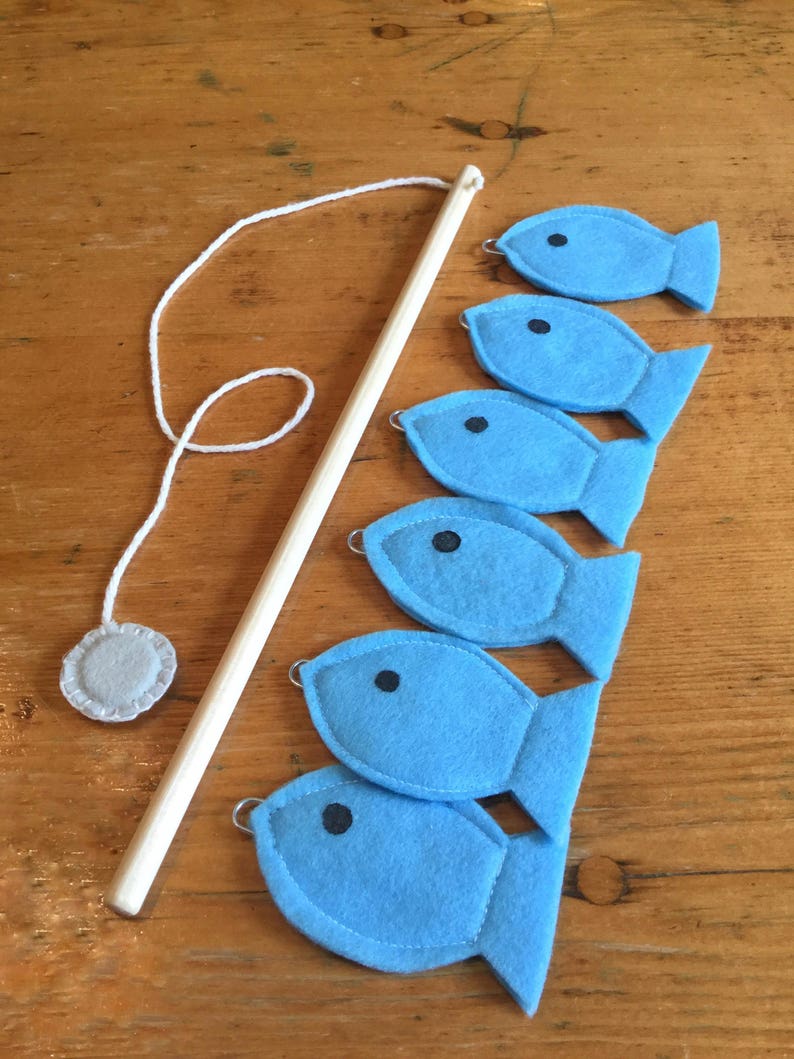 Toddler Educational Toys Felt Fishing Game Fishing Etsy