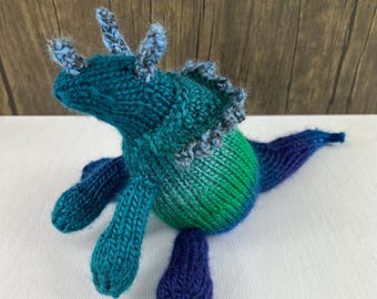 Hand-Knit Dinosaur, Knit Dino, Dinosaur Friends, Dino Lover, Toddler Birthday Gifts