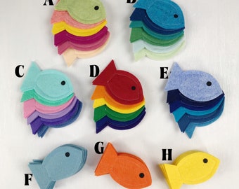 Extra Fish For Kids Fishing Game, Felt Fish Used For Magnetic Fishing Toy, Montessori Toys for Toddlers, Fine Motor Toys 3 Year Old