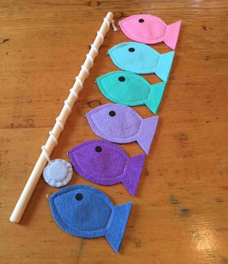 Felt Fishing Game for Kids Educational Montessori Etsy