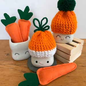 Marshmallow Mug Knitted Carrot Hat, Spring Decorations, Mothers Day Gift, Tier Tray Decor, Easter Decor, Farm House Decor, Rae Dunn Inspired