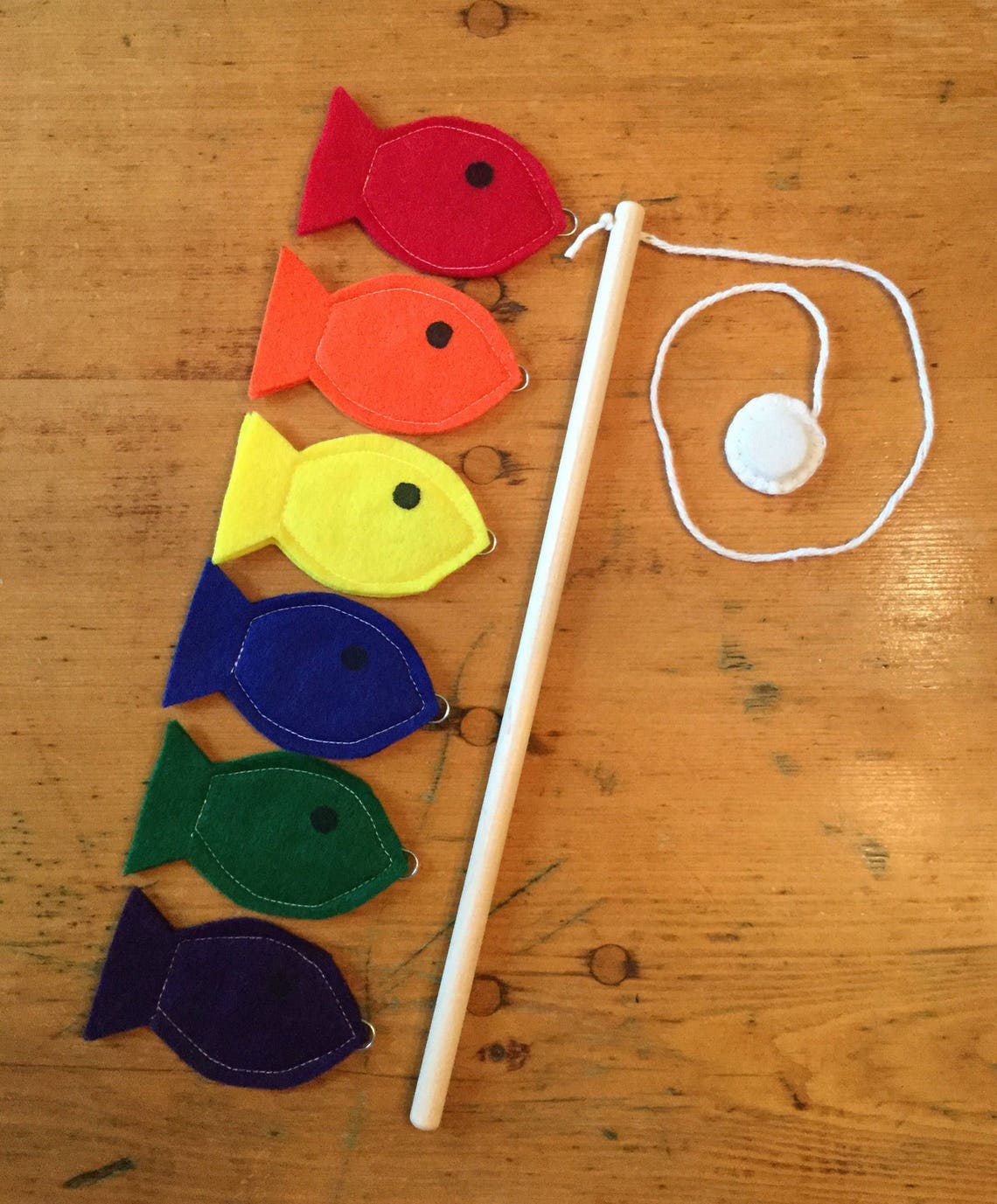 Toddler Educational Toys Felt Fishing Game Fishing Etsy