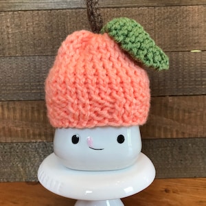 Marshmallow Mug Peach Hats, Home Decor, Summer Decorations, Gifts for Her, Peach Decor, Peach Inspired Tier Tray Decor, Farmhouse Decor