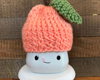 Marshmallow Mug Peach Hats, Home Decor, Summer Decorations, Gifts for Her, Peach Decor, Peach Inspired Tier Tray Decor, Farmhouse Decor